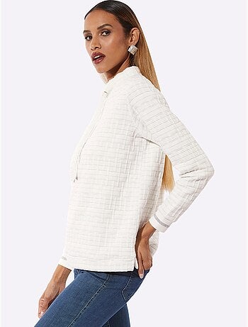 Sweatshirt Fentes Sur Les Côtés - Taille Standard - Helline