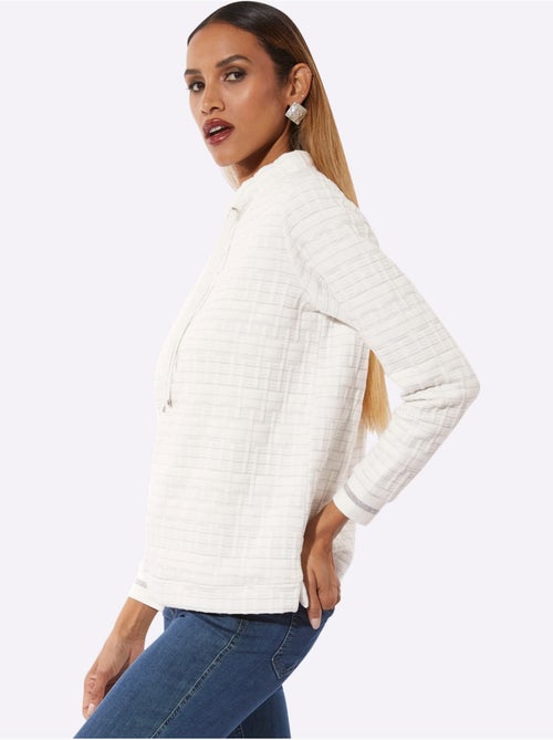 Sweatshirt Fentes Sur Les Côtés - Taille Standard - helline - Kiabi