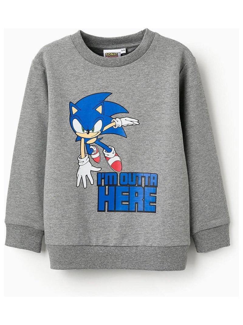 Sweatshirt gris, imprimé Sonic SONIC Gris - Kiabi