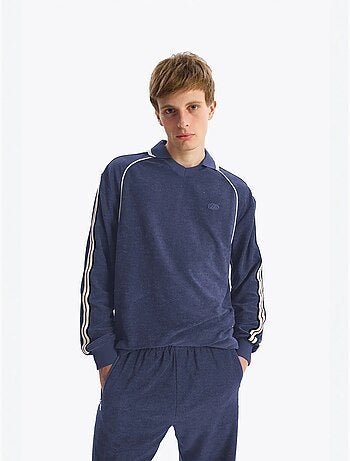 Sweatshirt homme coupe regular à col polo giesto