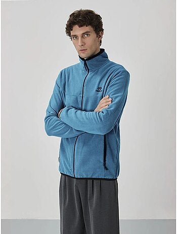 Sweatshirt homme en maille peluche à fermeture éclair tommy