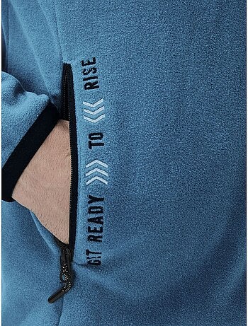 Sweatshirt homme en maille peluche à fermeture éclair tommy