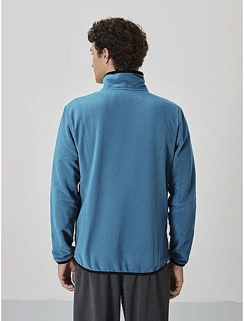 Sweatshirt homme en maille peluche à fermeture éclair tommy