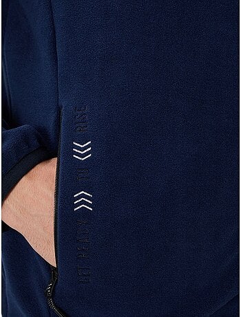 Sweatshirt homme en maille peluche à fermeture éclair tommy