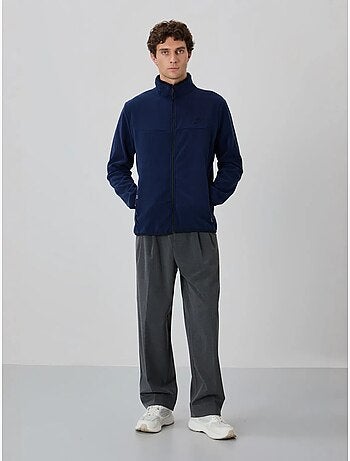 Sweatshirt homme en maille peluche à fermeture éclair tommy