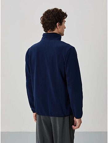 Sweatshirt homme en maille peluche à fermeture éclair tommy