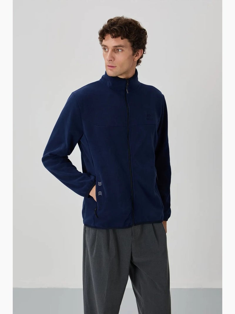 Sweatshirt homme en maille peluche à fermeture éclair tommy Bleu marine - Kiabi