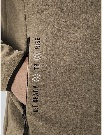 Sweatshirt homme en maille peluche à fermeture éclair tommy