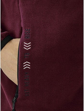 Sweatshirt homme en maille peluche à fermeture éclair tommy