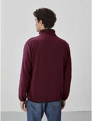 Sweatshirt homme en maille peluche à fermeture éclair tommy