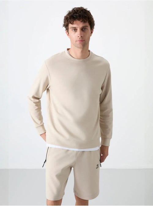 Sweatshirt homme uni à col rond tommy - Kiabi