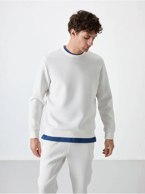 Sweatshirt homme uni à col rond tommy - Kiabi