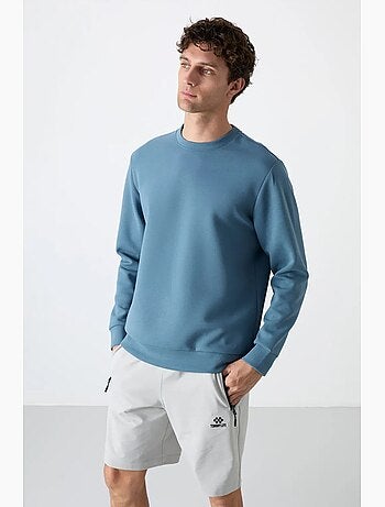 Sweatshirt homme uni à col rond tommy