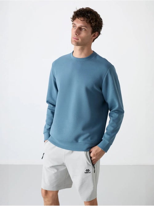 Sweatshirt homme uni à col rond tommy - Kiabi