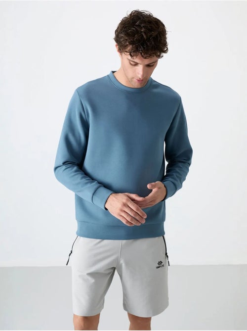 Sweatshirt homme uni à col rond tommy - Kiabi