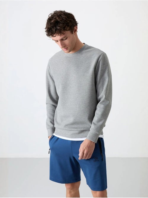 Sweatshirt homme uni à col rond tommy - Kiabi