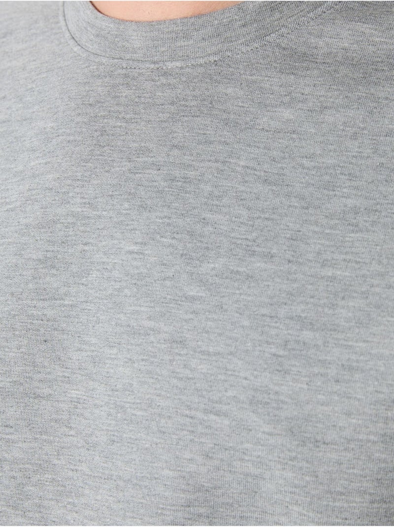 Sweatshirt homme uni à col rond tommy Gris clair - Kiabi
