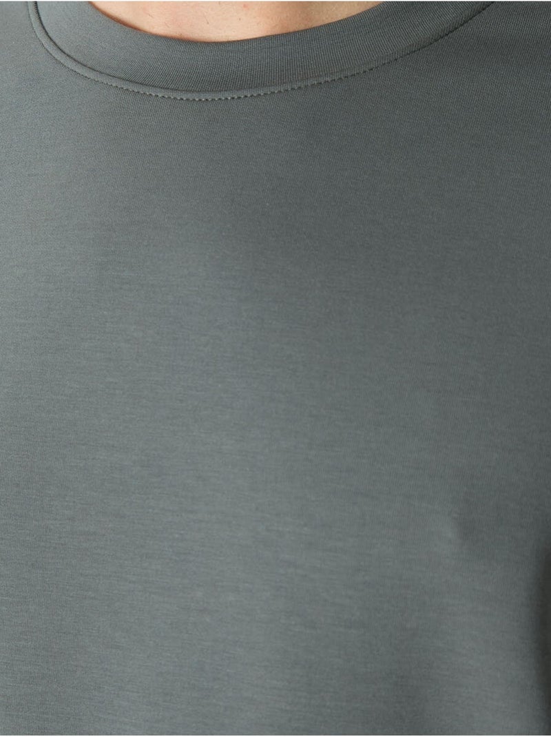 Sweatshirt homme uni à col rond tommy Gris - Kiabi
