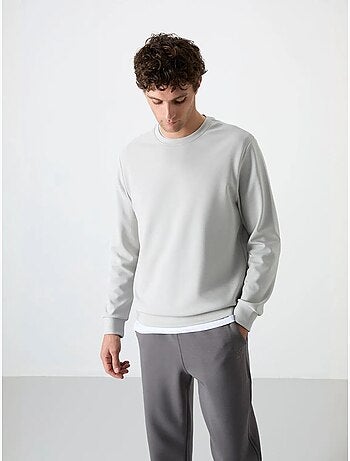 Sweatshirt homme uni à col rond tommy
