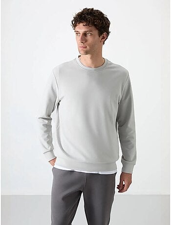 Sweatshirt homme uni à col rond tommy