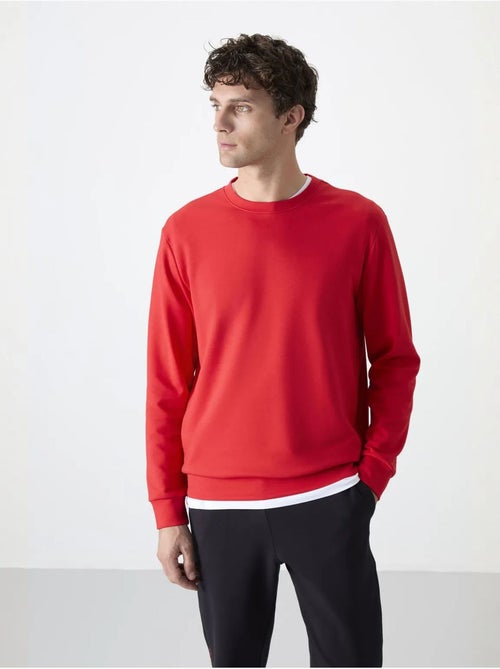 Sweatshirt homme uni à col rond tommy - Kiabi