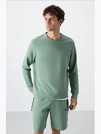 Sweatshirt homme uni à col rond tommy