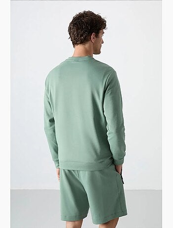 Sweatshirt homme uni à col rond tommy