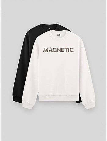 Sweatshirt imprimé à col rond tommy