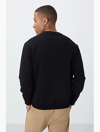 Sweatshirt imprimé à col rond tommy