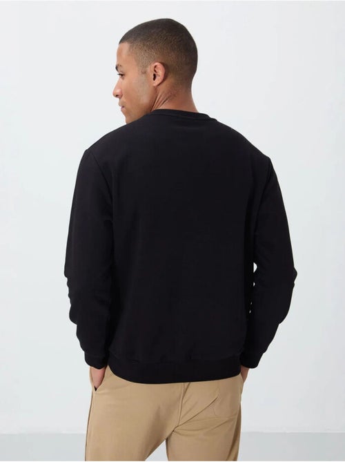 Sweatshirt imprimé à col rond tommy - Kiabi