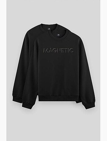 Sweatshirt imprimé à col rond tommy