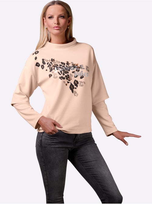 Sweatshirt Imprimé Animal - Taille Standard - Helline - Kiabi
