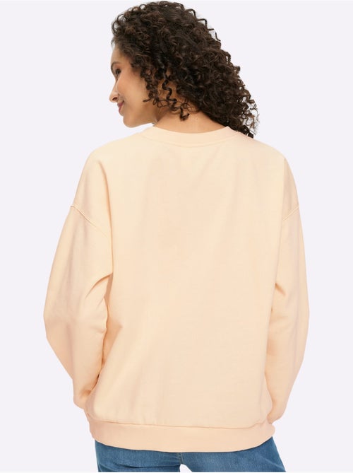Sweatshirt Imprimé Avec Effets Brillants - Taille Standard - Helline - Kiabi