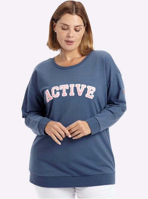 Sweatshirt Imprimé Floqué - Taille Standard - Sheego - Kiabi