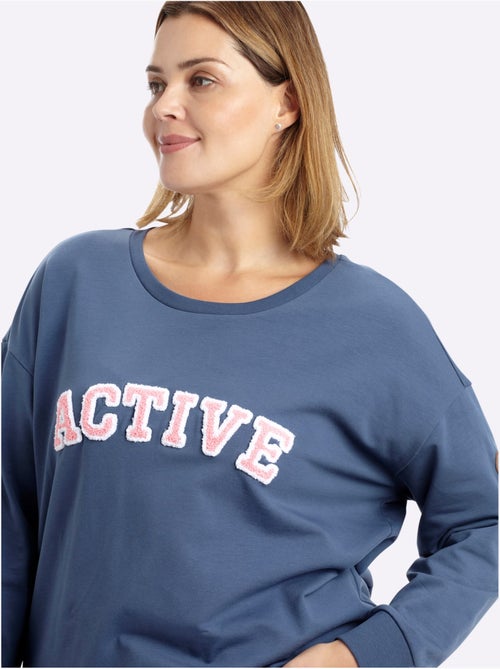 Sweatshirt Imprimé Floqué - Taille Standard - Sheego - Kiabi