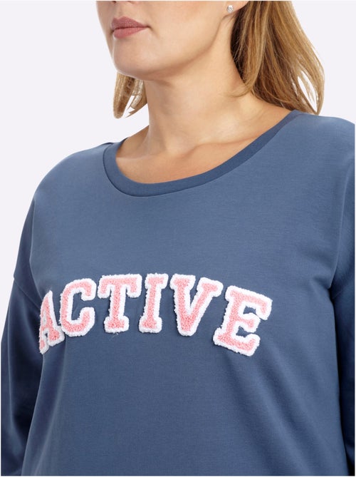 Sweatshirt Imprimé Floqué - Taille Standard - Sheego - Kiabi