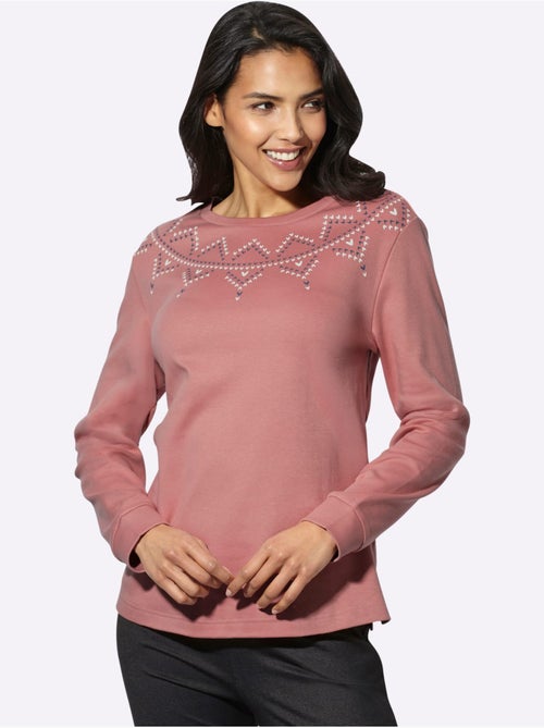 Sweatshirt imprimé graphique - taille standard - moda vilona - Kiabi Sweatshirt imprimé graphique - taille standard - moda vilona - Kiabi