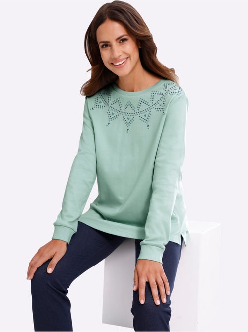 Sweatshirt imprimé graphique - taille standard - moda vilona - Kiabi Sweatshirt imprimé graphique - taille standard - moda vilona - Kiabi