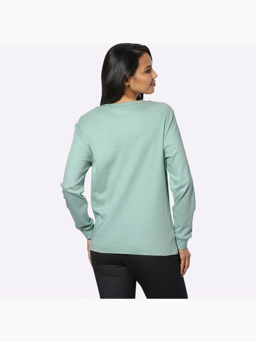 Sweatshirt imprimé graphique - taille standard - moda vilona - Kiabi Sweatshirt imprimé graphique - taille standard - moda vilona - Kiabi