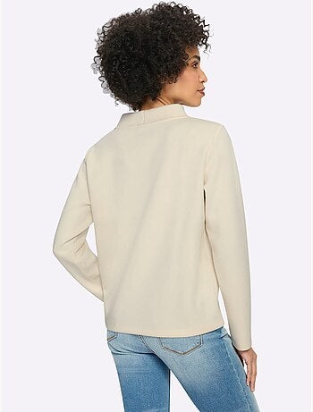Sweatshirt inscription tendance - taille standard - helline