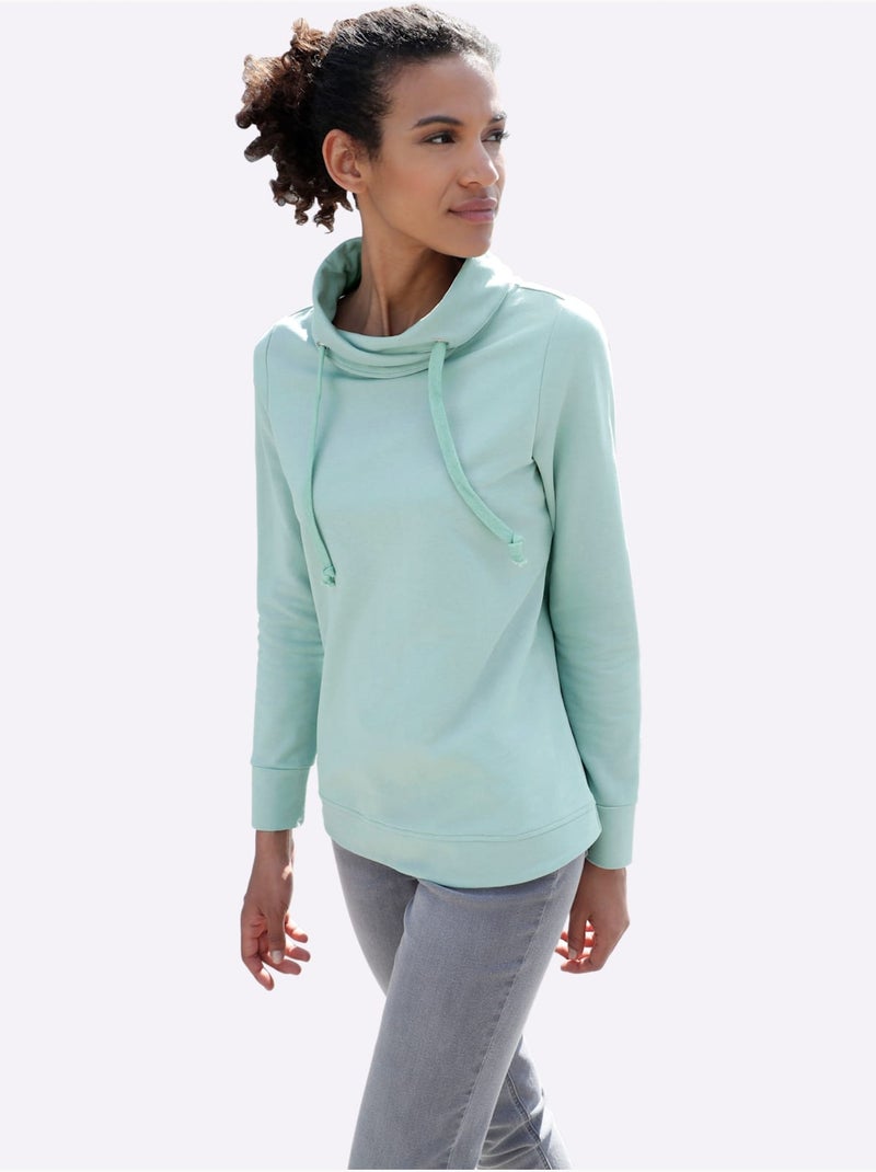 Sweatshirt intérieur doux gratté - taille standard - witt Menthe - Kiabi