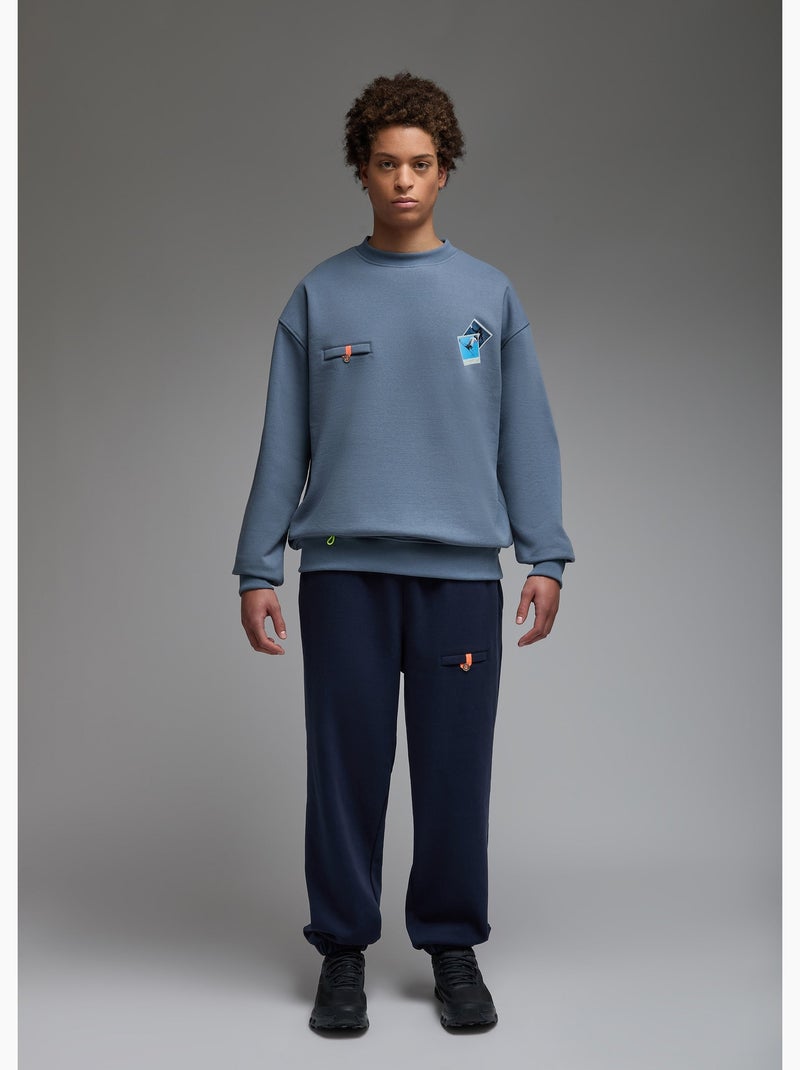 Sweatshirt ishi king of freestyle  homme - sae paris Bleu - Kiabi