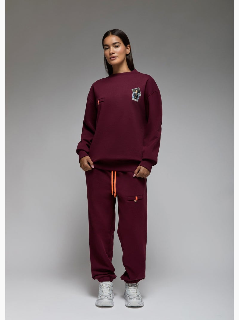 Sweatshirt ishi medusa lenny  femme - sae paris Bordeaux - Kiabi