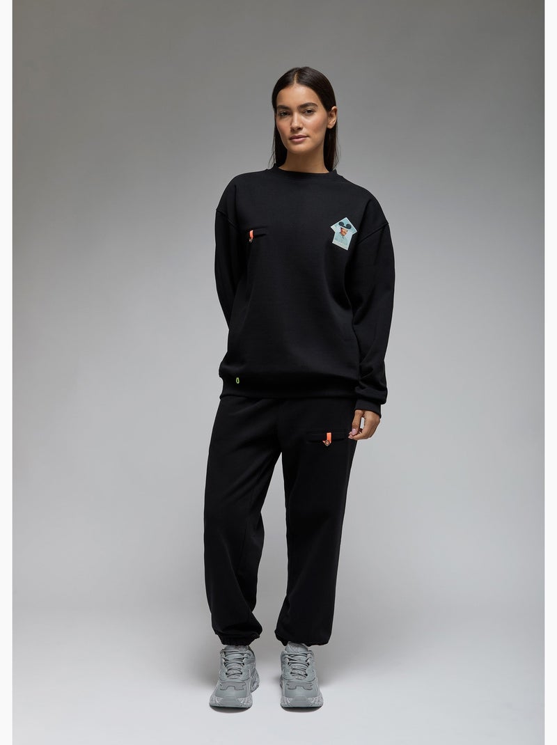 Sweatshirt ishi mickey mao  femme - sae paris Noir - Kiabi