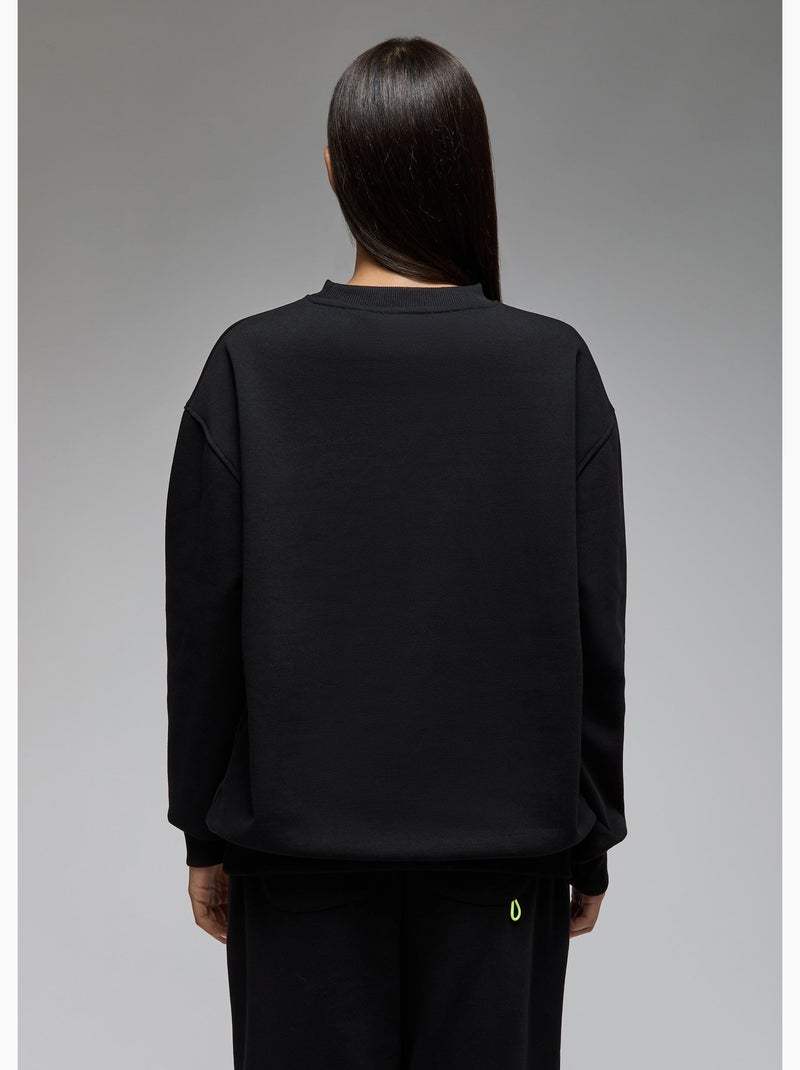 Sweatshirt ishi mickey mao  femme - sae paris Noir - Kiabi