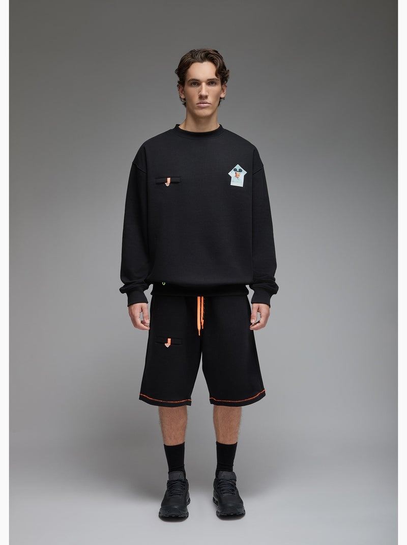 Sweatshirt ishi mickey mao  homme - sae paris Noir - Kiabi