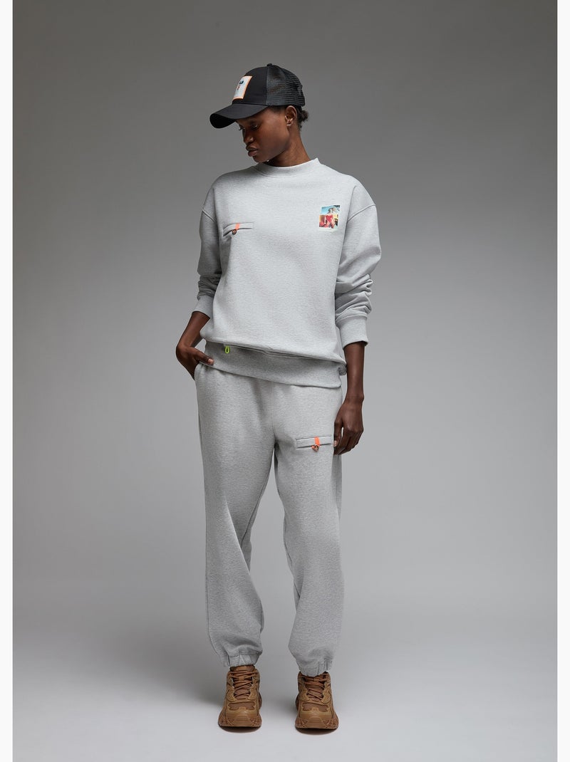 Sweatshirt ishi modern venus  femme - sae paris Gris - Kiabi