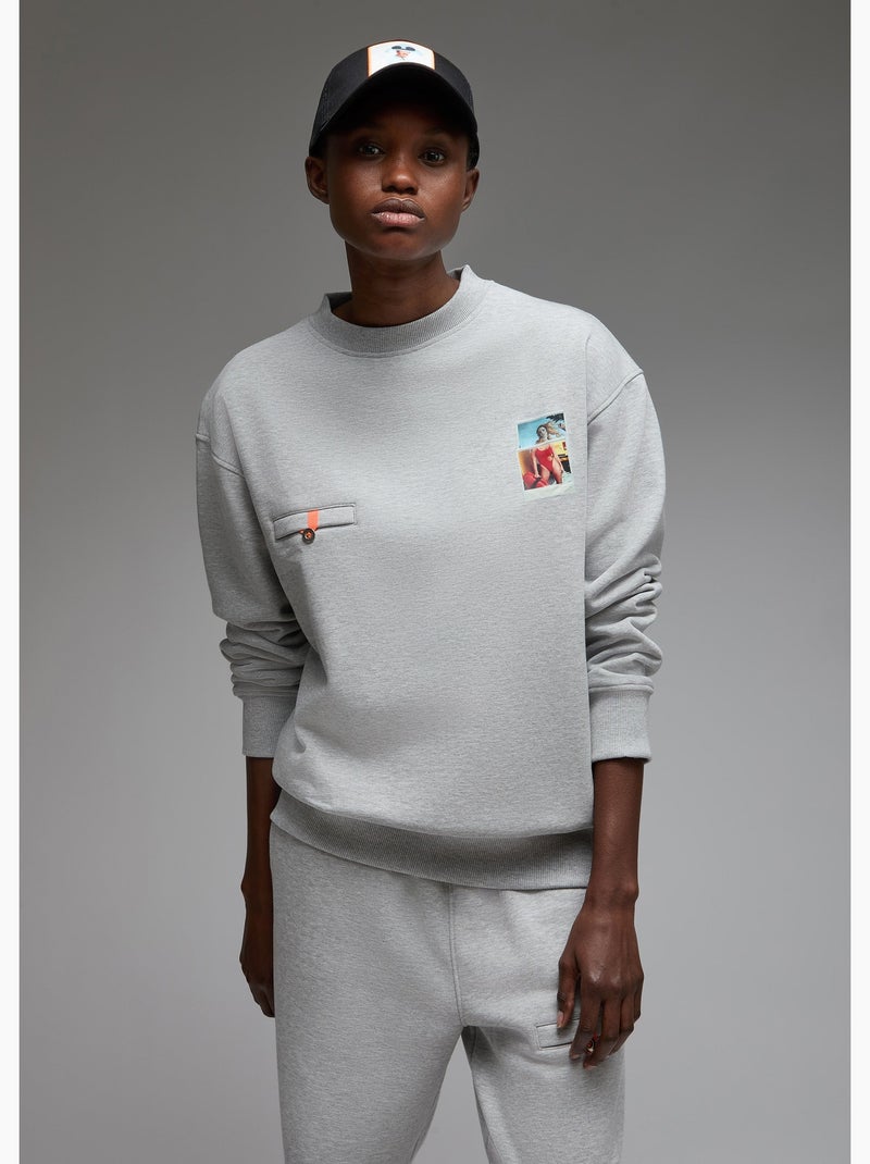 Sweatshirt ishi modern venus  femme - sae paris Gris - Kiabi