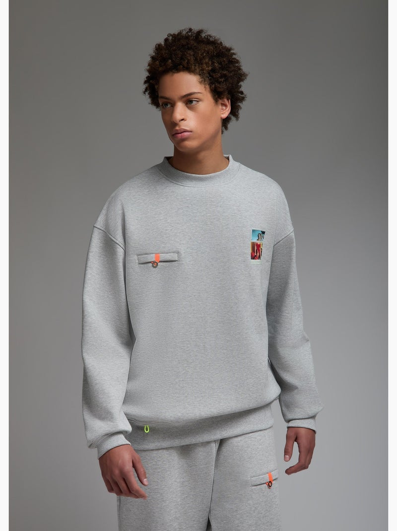 Sweatshirt ishi modern venus  homme - sae paris Gris - Kiabi