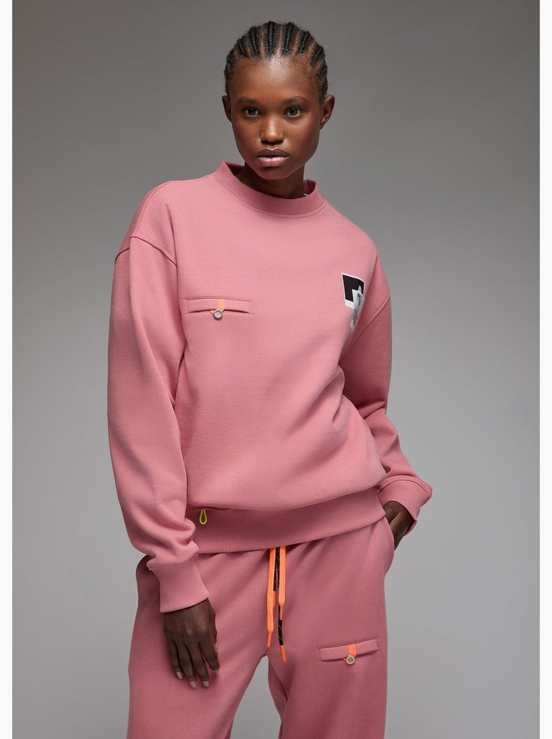 Sweatshirt ishi skate moss  femme - sae paris Rose - Kiabi
